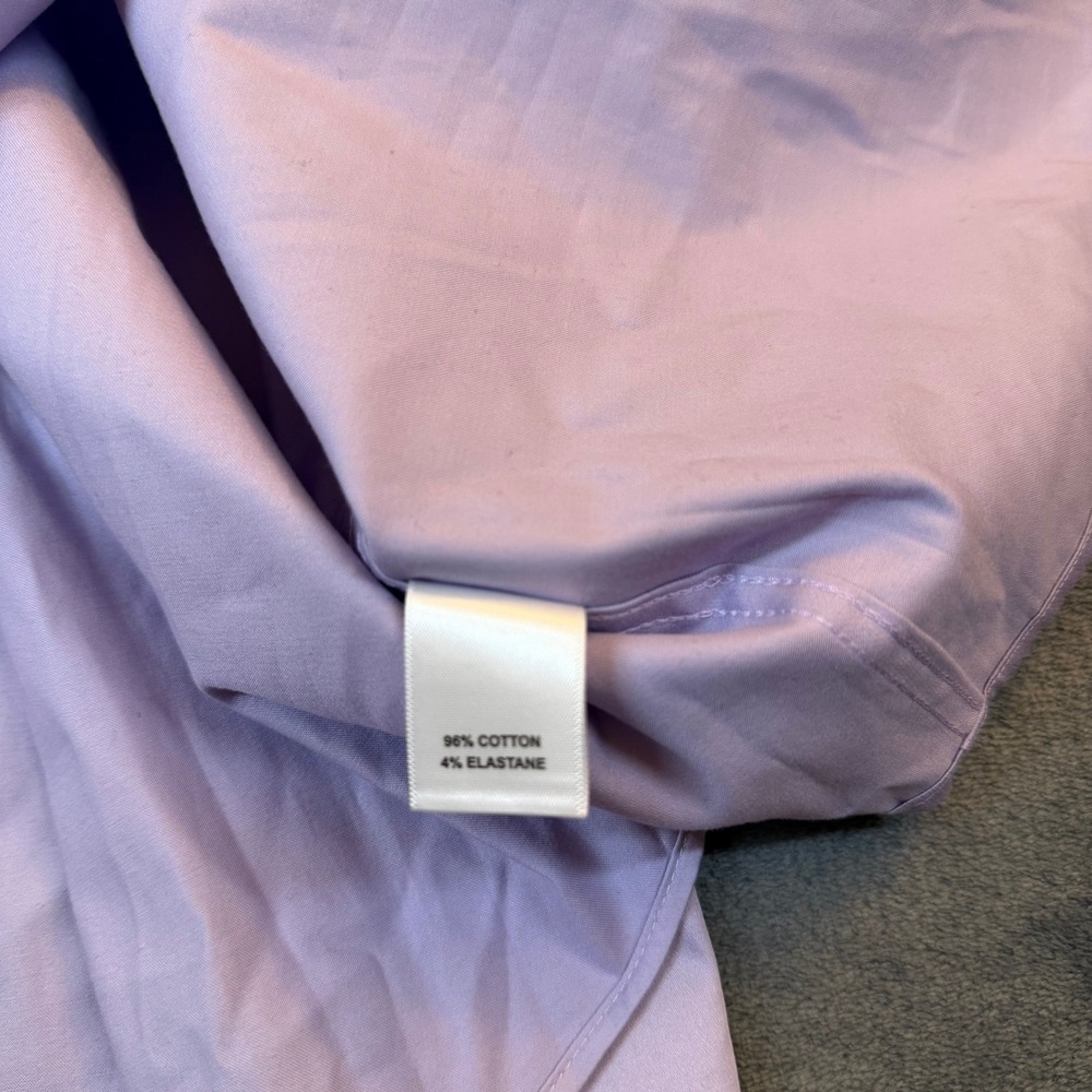 Murano Liquid Luxury Dress Shirt Mens 4XT Lavender Stretch Long Sleeve Tall NWT - Picture 5 of 10